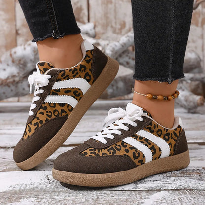 Large Size Color Blocked Round Toe Women's Shoes by Dropshipman