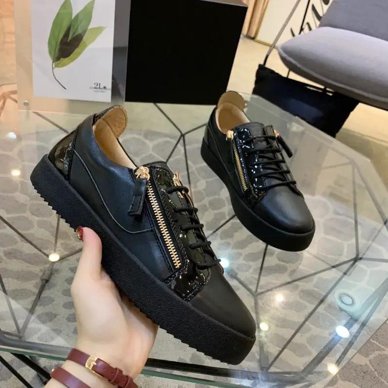 European Station Men's Cowhide Fashion Casual Board Shoes by Dropshipman