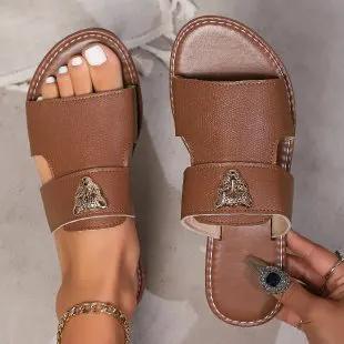 Summer Flat Slippers Outdoor Sandal Shoes For Women And Girls by Dropshipman