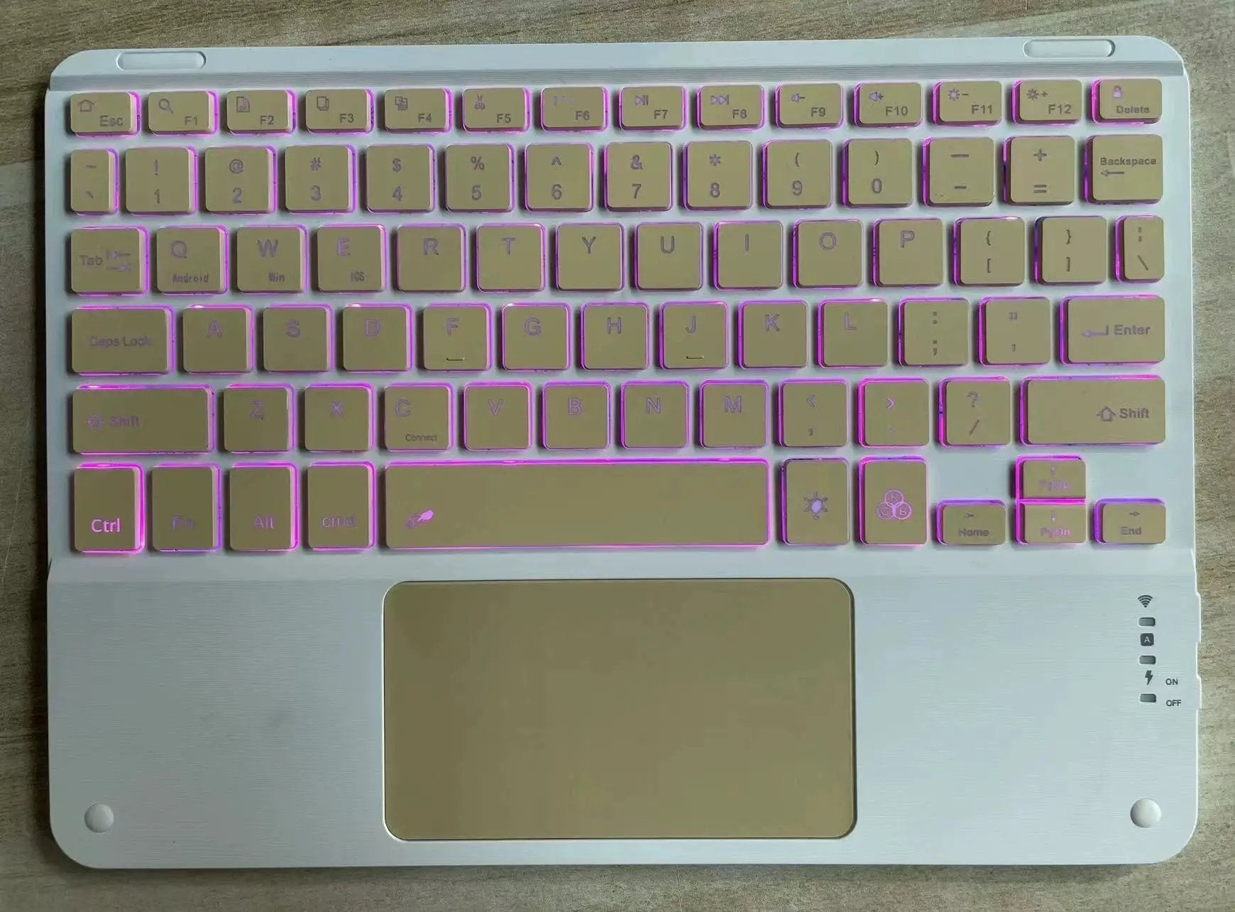 Bluetooth Keyboard With Touch For Mobile Phone Tablet Wireless Rechargeable by Dropshipman