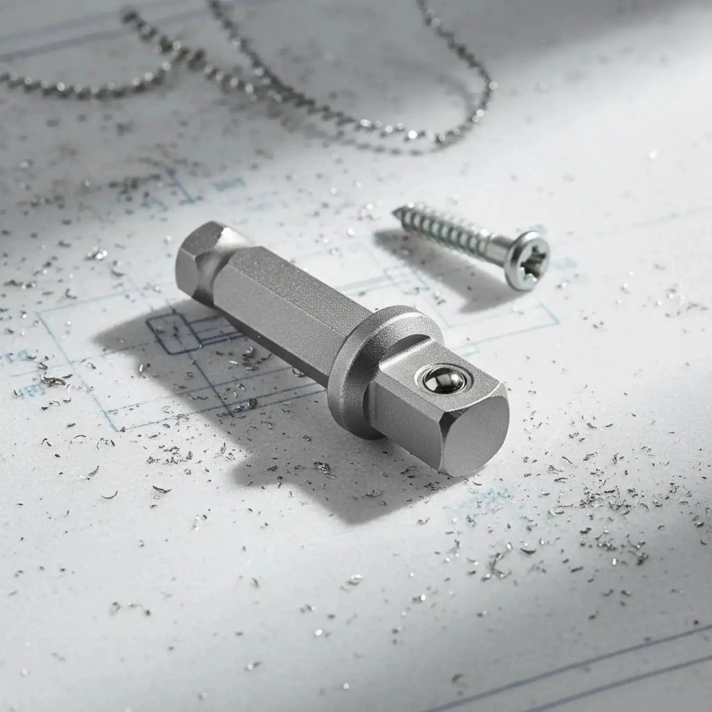 Hex to Square Drive Adapter Long-Lasting Quick Release Socket Converter Hex Shank Power Driver Adapter Secure Locking by All Mart Bristol Ltd