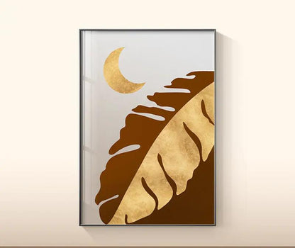 Plant Leaf Wall Art Canvas Painting by Dropshipman