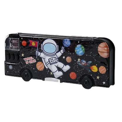 Plastic Stationery Organizer Box Unicorn Bear Astronaut Stationery Pencil Case School Gifts for Kids Teens Supplies by All Mart Bristol Ltd