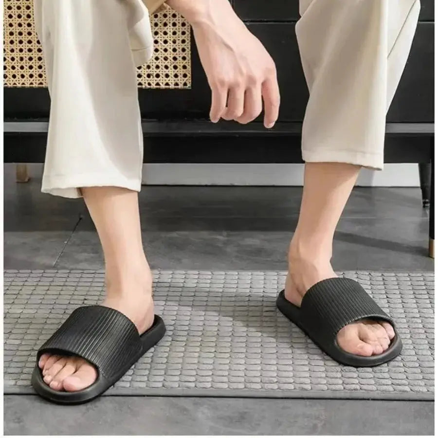 Soft Sole Massage Shower Shoes for Women Men Couples Waterproof Non-slip Home Leisure Fashion Bathroom Slippers by All Mart Bristol Ltd