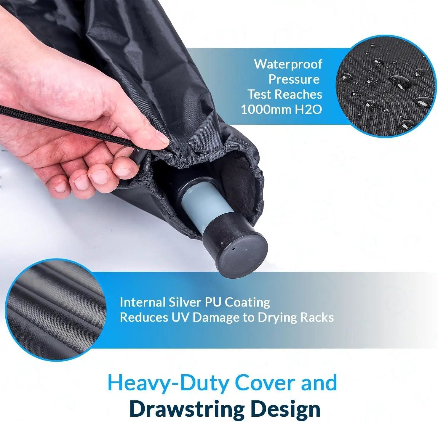 50M Rotary Airer Dryer Cover Metal Spike by Un-Branded