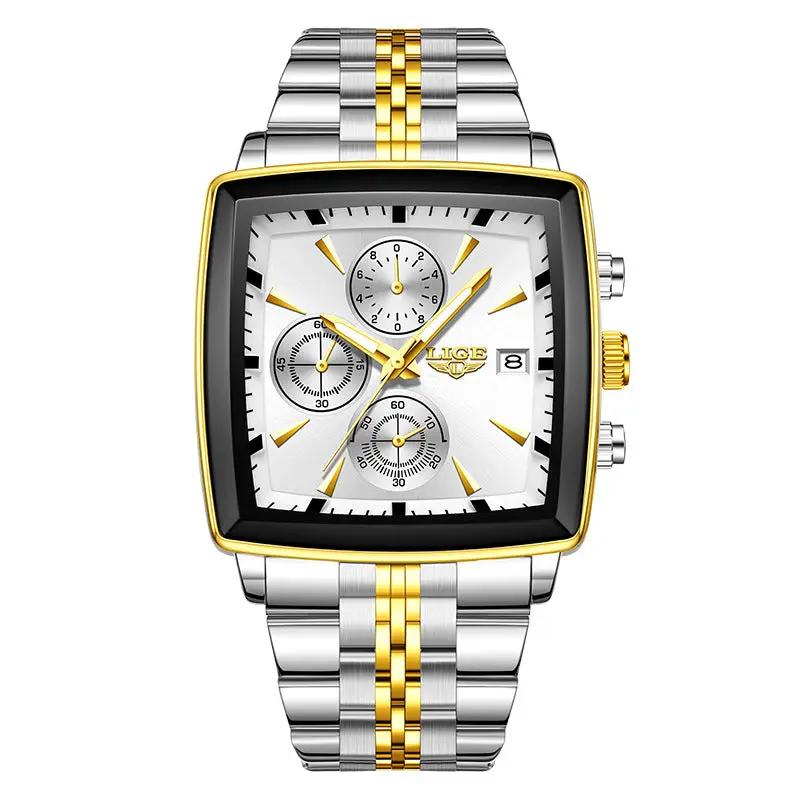 Business Personality Large Dial Square Watch Men by Dropshipman