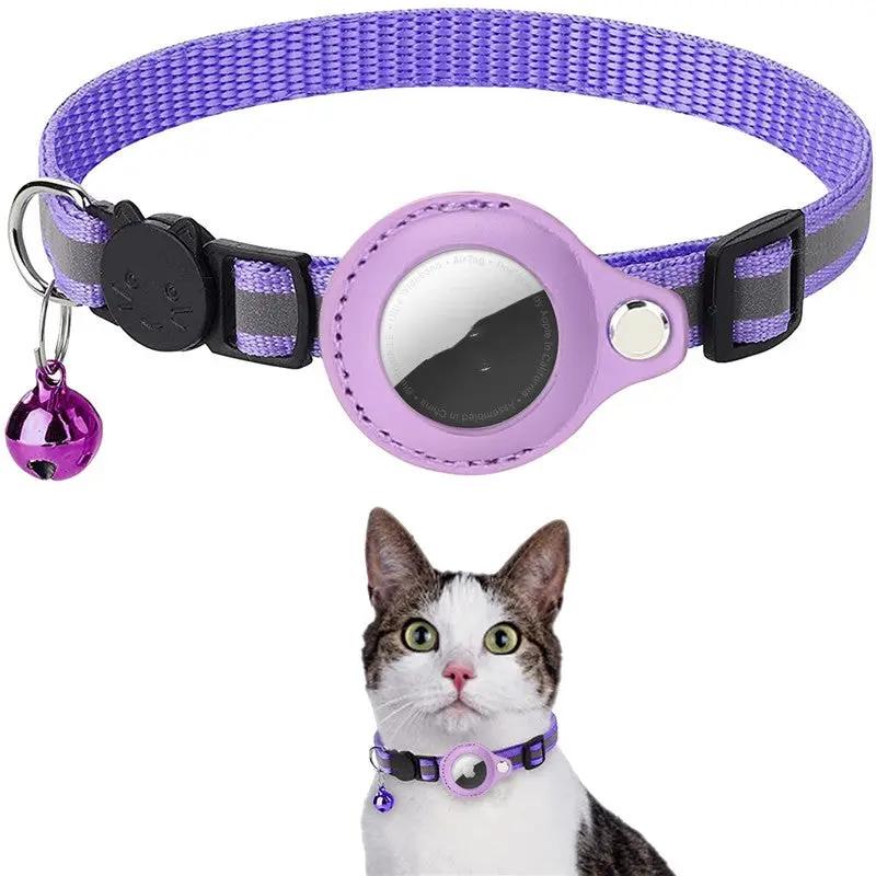 Pet Collar With Bell Airtag Reflective Collar by Dropshipman