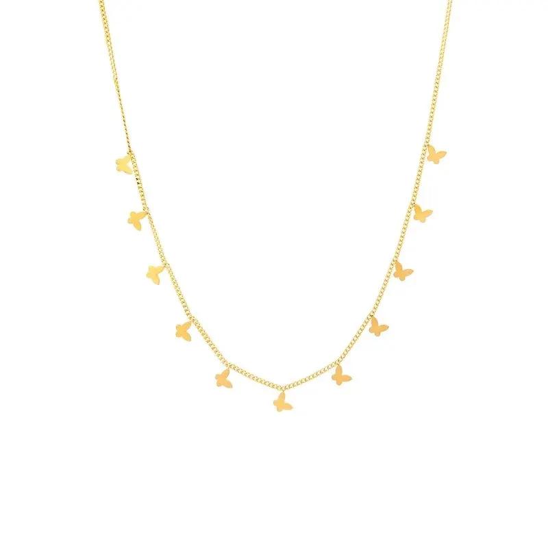 Multiple Small Butterfly Necklaces For Women by Dropshipman