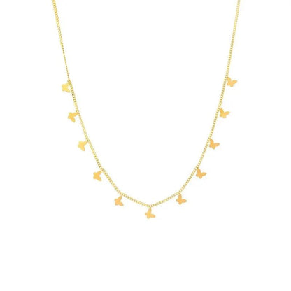 Multiple Small Butterfly Necklaces For Women by Dropshipman