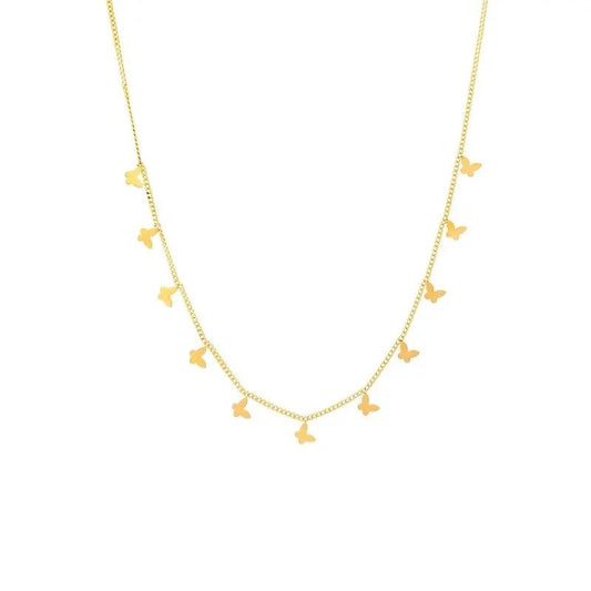 Multiple Small Butterfly Necklaces For Women by Dropshipman