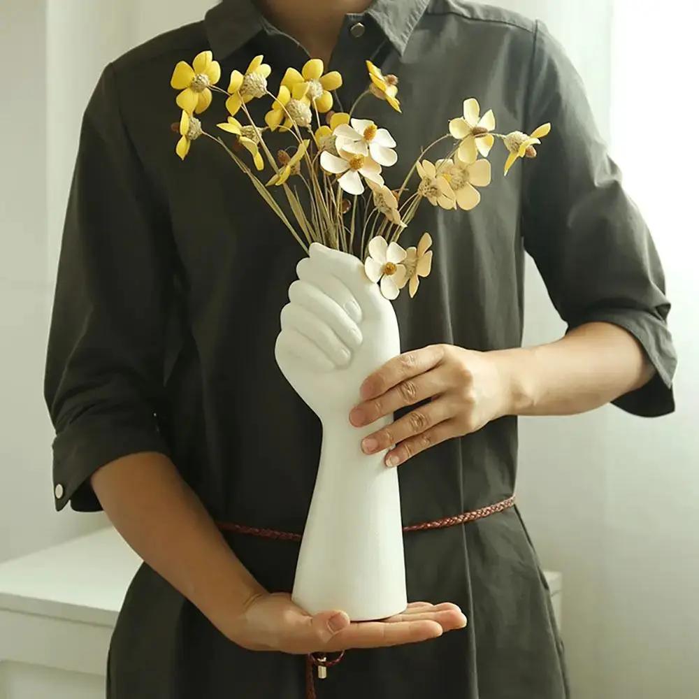 Human Body Flower Vase Delicate Vase Insertion Aesthetic Decorative Arm Body Ornament Home Decoration Resin Ceramic Vase Home by All Mart Bristol Ltd