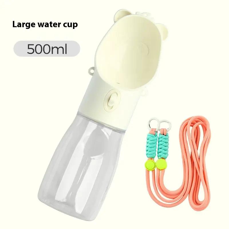 2 In 1 Portable Dog Water Bottle For Small Big Dogs Cat Outdoor Leak-proof Puppy Drinking Bowl With Food Container Pets Feeder Pet Products by Dropshipman