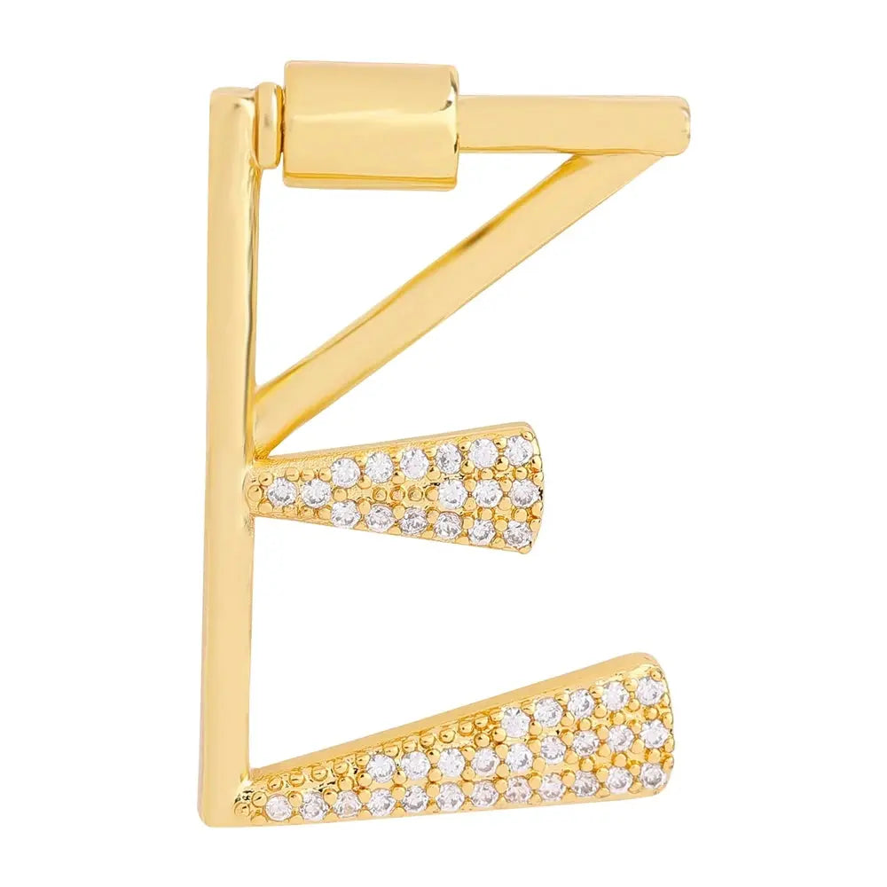Juya 18K Gold Plated 26 Alphabet Letters Pendant Fasteners Bolt Carabiner Clasps For DIY Women Mesh Chains Name Jewelry Making by All Mart Bristol Ltd
