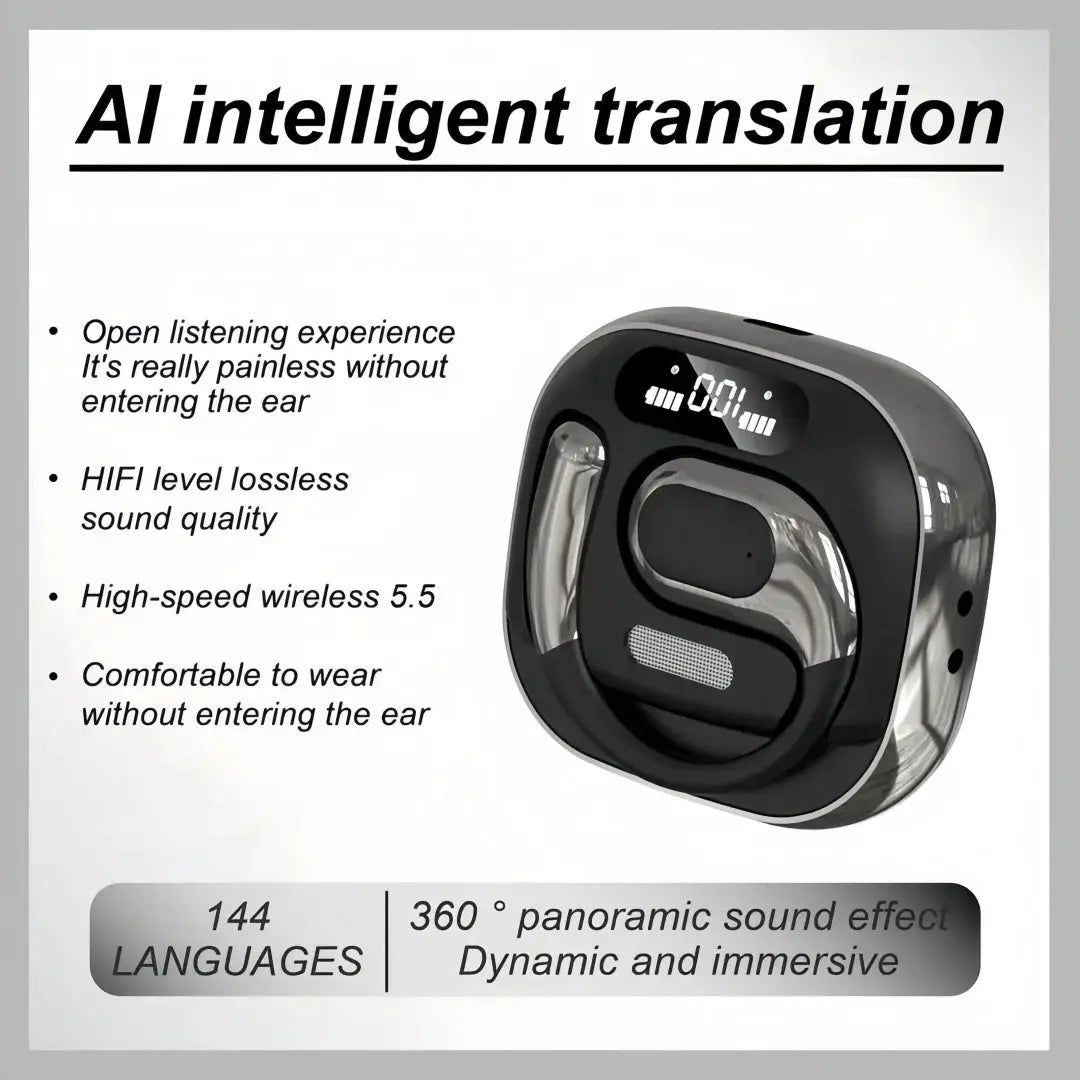 Translation Earbuds Real Time - AI 144 Language Translator Earbuds, Audifonos Traductores Inglés Español, by All Mart Bristol Ltd