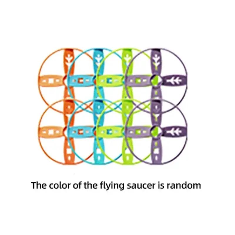 Flying Saucer Disc Launcher Kids Flying Toys Pull String UFO Throw Catch Outdoor Sport Propeller Children Toys Gift for Boy Girl by All Mart Bristol Ltd