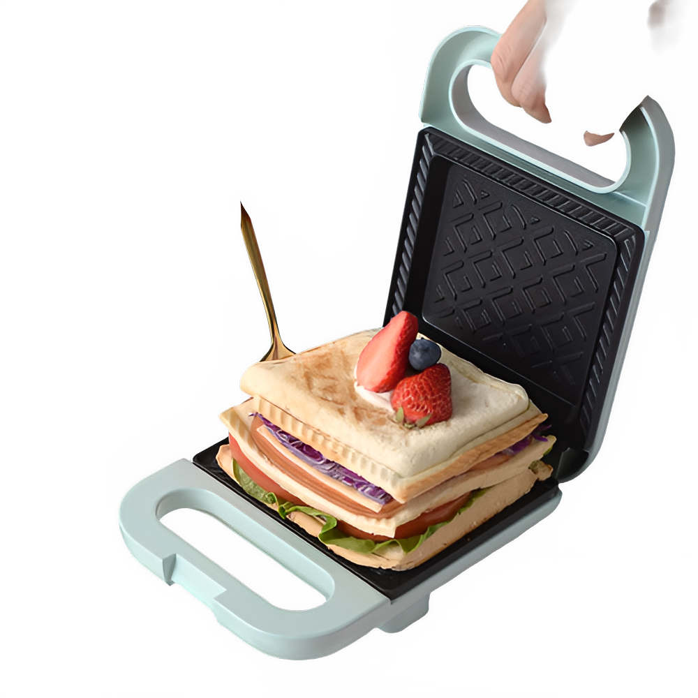 Electric Sandwich Maker with Nonstick Coating by All Mart Bristol Ltd