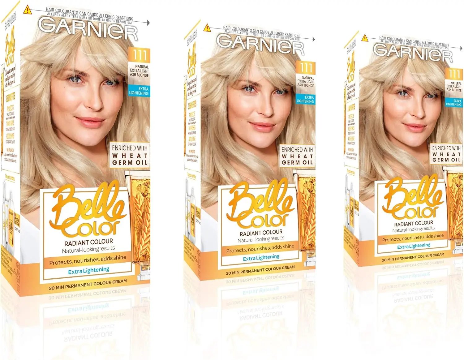 Belle Color Permanent Brown Hair Dye - Natural Looking Color & 100% Grey Coverage - 3 Pack of 5 Natural Brown by All Mart Bristol Ltd