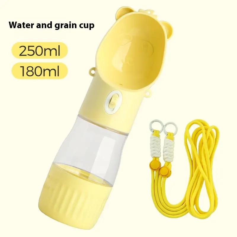 2 In 1 Portable Dog Water Bottle For Small Big Dogs Cat Outdoor Leak-proof Puppy Drinking Bowl With Food Container Pets Feeder Pet Products by Dropshipman