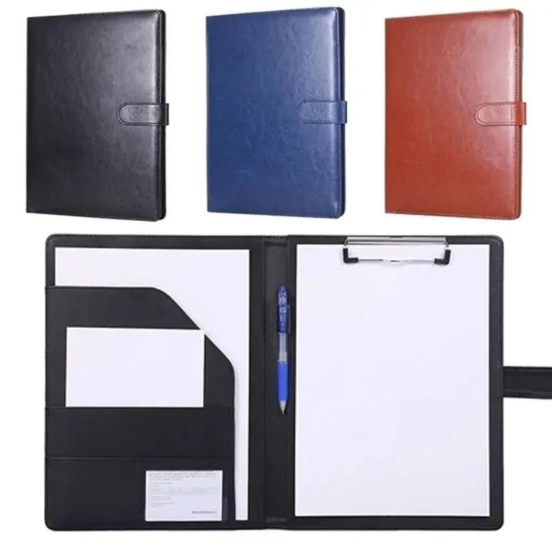 Multifunctional A4 Conference Folder Business Stationery Folder Leather Contract File Folders by All Mart Bristol Ltd