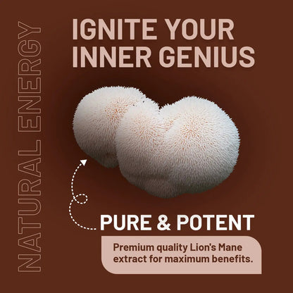 Lions Mane Mushroom Supplement 4000mg with Vitamin B1, B6, B12 & Black Pepper by Prowise Healthcare