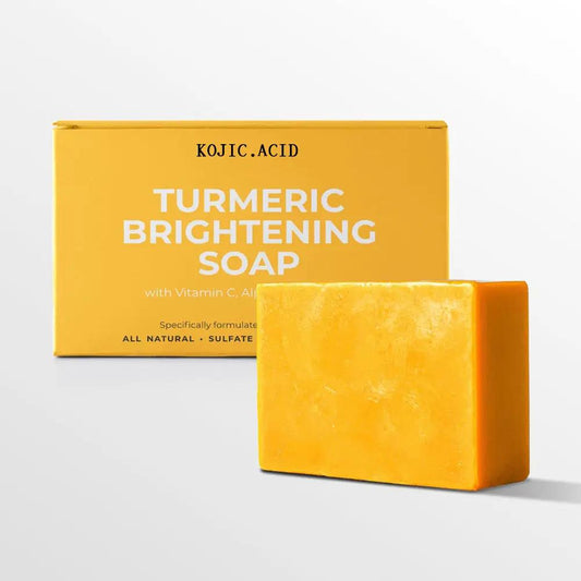 Turmeric Kojic Soap Turmeric Kojic Acid Soap Handmade Skin Products Natural Turmeric Soap Bar Skin Clean Dark Spot Remover Moist Bathing Facial Soap by Dropshipman