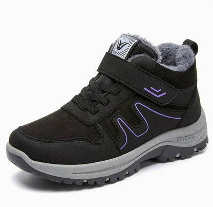Womens Cotton Snow Boots With Velcro For Winter On Snowy Terrain by Dropshipman