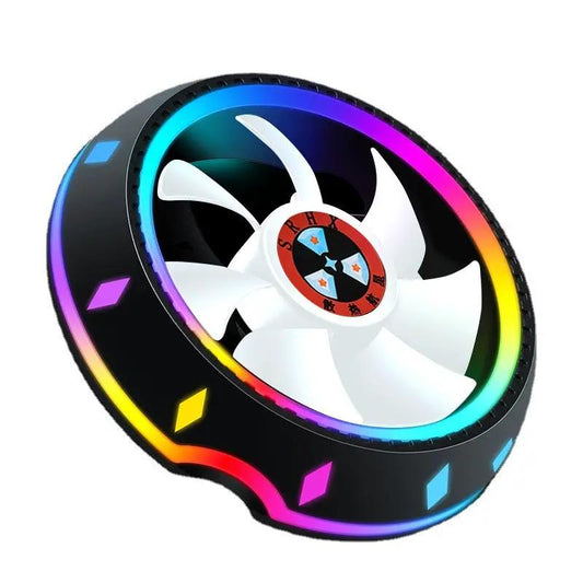 Silent RGB LED Air CPU Cooler Fan Desktop Computer Heatsink Radiato Colorful Cooling For 115X AMD by Dropshipman