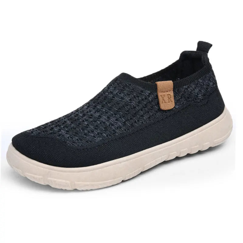 Spring and summer fly-woven breathable mesh shoes for women trendy easiest for matchthick sole loafers comfortable casual shoe by All Mart Bristol Ltd