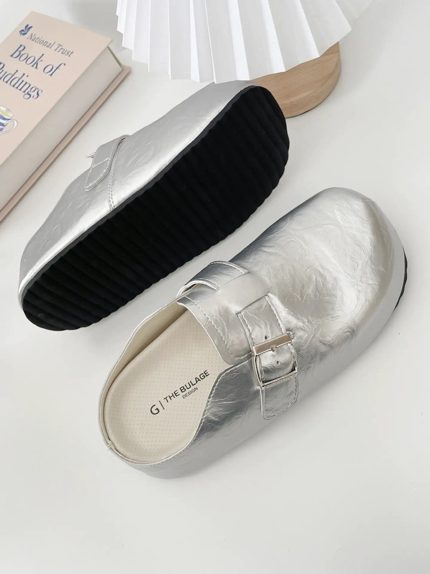 Flat Buckle Casual Sneakers Student All-matching Outer Wear Slippers by Dropshipman
