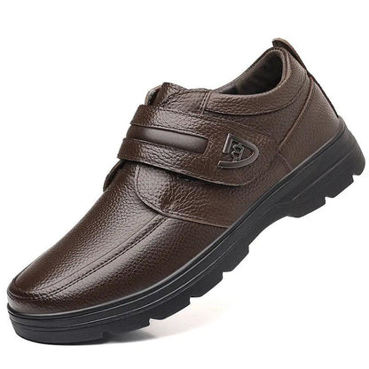 Business-style British Slip-on Casual Leather Shoes Made From Full-grain Cowhide With A Soft Sole by Dropshipman