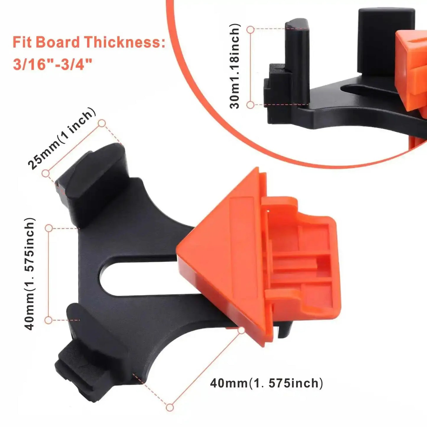 60-120Degree Adjustable Corner Clamp-Spring Loaded Right Angle Clip with Single Handle, Heavy Duty Woodworking Tool by All Mart Bristol Ltd