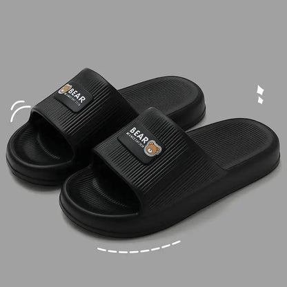 Lightweight Soft Sole Home Slippers Women Indoor Comfortable Platform Cloud Slippers Woman Non Slip Couple Bathroom Slides Shoes by All Mart Bristol Ltd