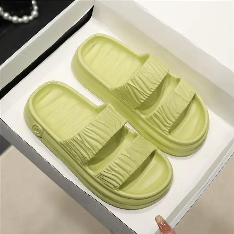 Womens EVA Thick-Soled Slippers With A Step-on-Poop Feel by Dropshipman