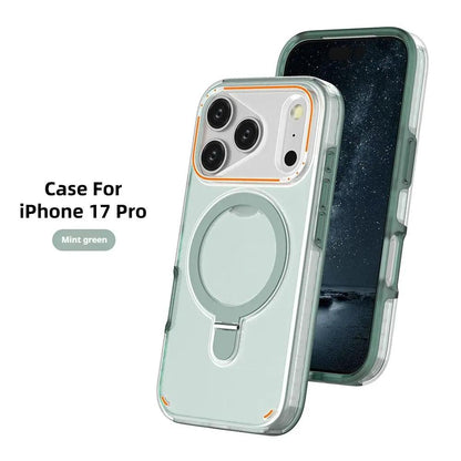 360 Rotation Stand Holder Magnetic Matte Phone Case For I-Phone 17 Pro 17 Max Plus Shockproof Protection Cover Shell by Dropshipman