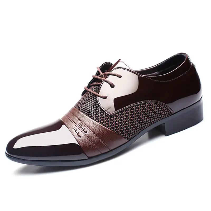 Fashionable Korean-style Leather Shoes For Men by Dropshipman