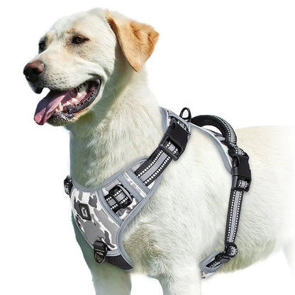 No Pull Dog Harness, Adjustable Soft Padded Pet Vest with Easy Control Handle by All Mart Bristol Ltd