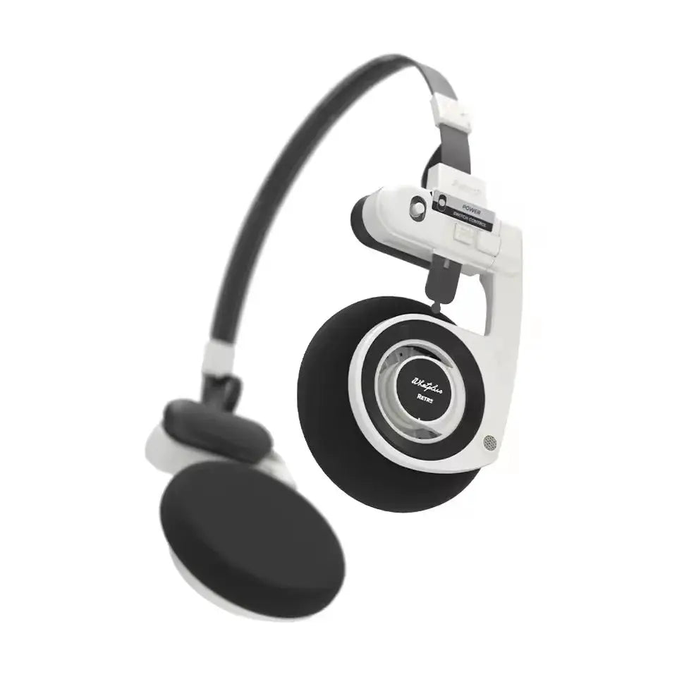 2026 WhatPlus RETRO R3 Bluetooth Earphones Headworn Wireless Portable Small Classic Fashion Headset 40mm Dynamic-unit Headphones by All Mart Bristol Ltd