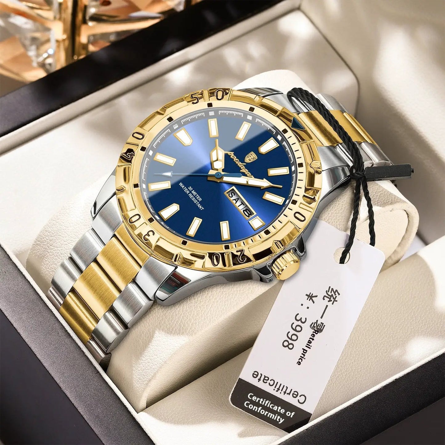 Swiss Brand Waterproof Fashion New Men's Super Strong Luminous Watch by Dropshipman