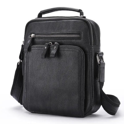 Genuine Leather Shoulder Messenger Bag Vintage Crazy Horse by Dropshipman