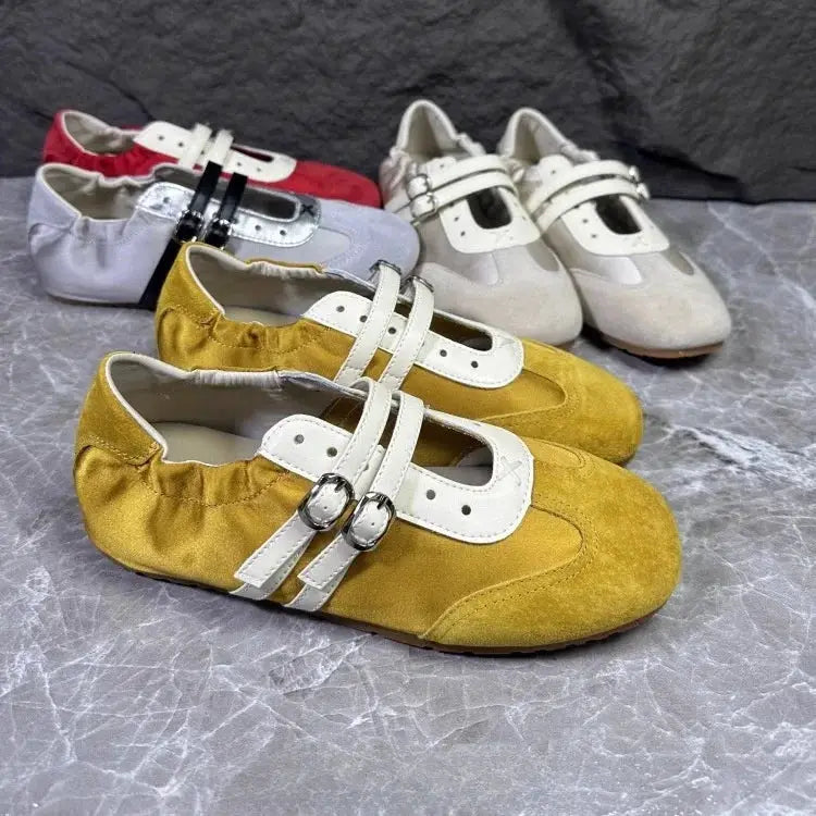 Soft Bottom Large Size Women's Shoes 41 to 43 Casual Style Agan Shoe New 2026 Fashion Single Strap Fashionable Flats by All Mart Bristol Ltd