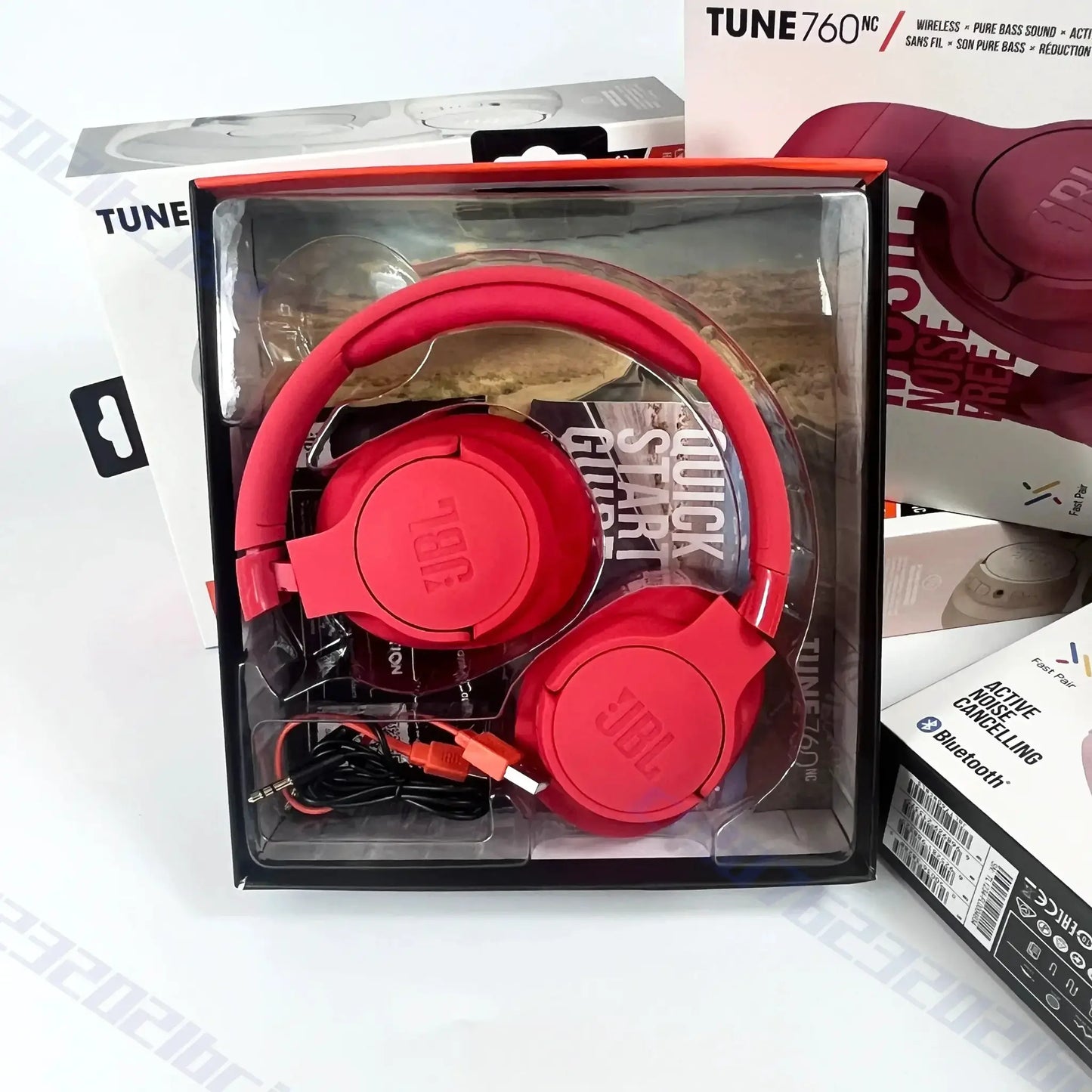 JBL Tune 760NC Wireless Over-Ear Headphones Foldable Active Noise Cancellation Sports Headset for Music And Travel by All Mart Bristol Ltd