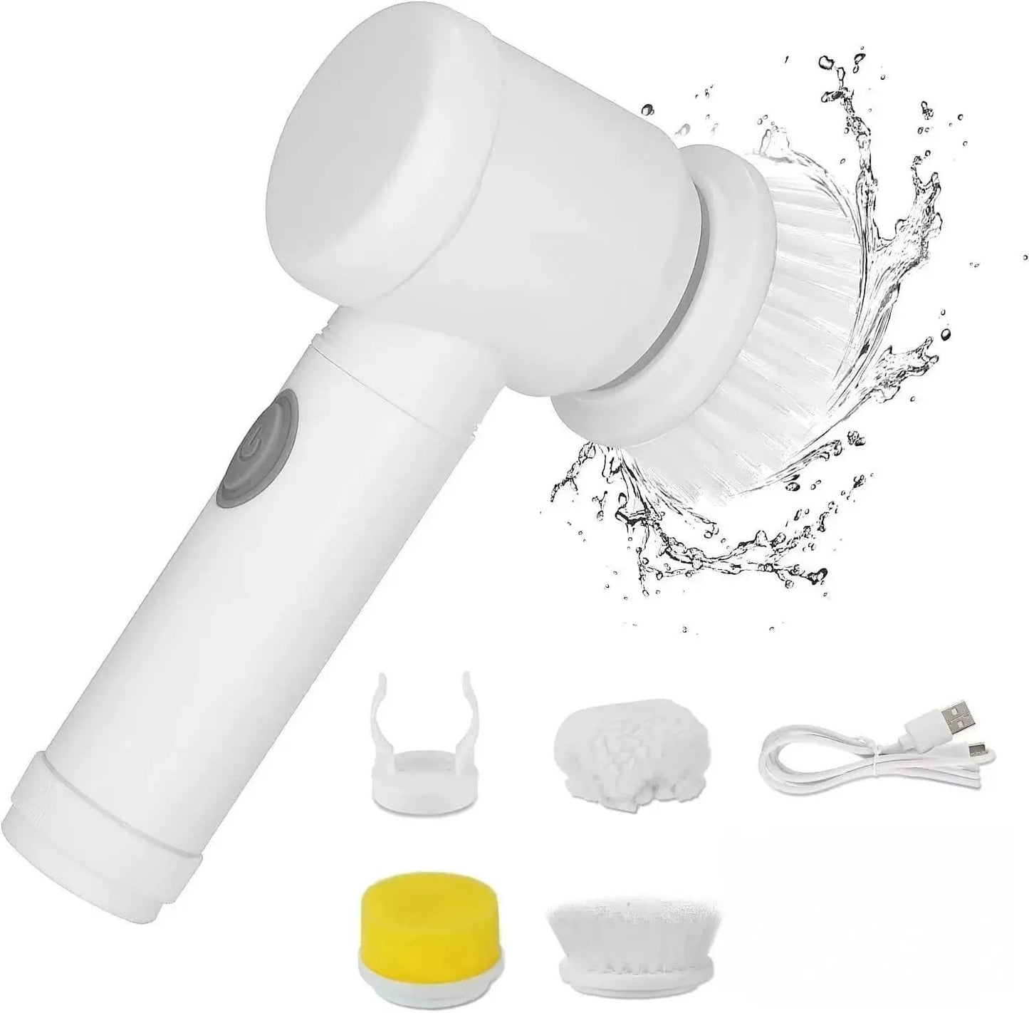 2024 New Electric Spin Scrubber,Bathroom Cleaning Brush Power Scrubber With 5 Replaceable Brush Heads, Electric Cleaning Brush by Dropshipman