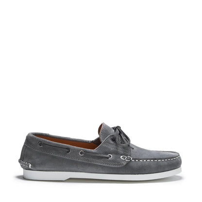 Deck Shoes, slate grey suede by Hugs & Co.