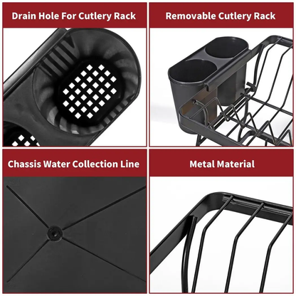 VINSANI BLACK DISH RACK 1010248 by Vinsani
