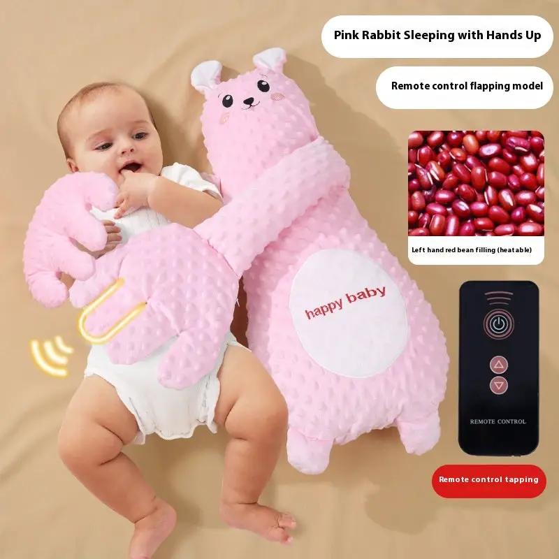 Infant Exhaust Pillow Hand Remote Controlled Soothing For Baby Sleep Cartoon Plush Toddler Comforting Hand by Dropshipman