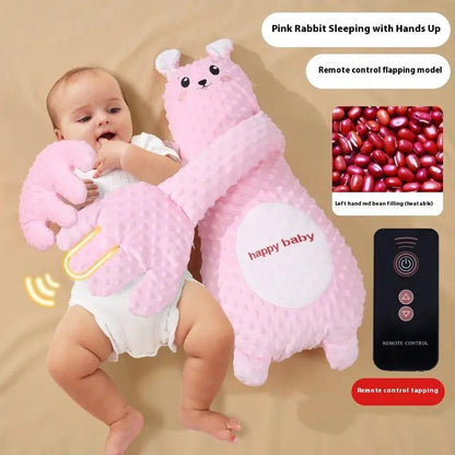 Infant Exhaust Pillow Hand Remote Controlled Soothing For Baby Sleep Cartoon Plush Toddler Comforting Hand by Dropshipman