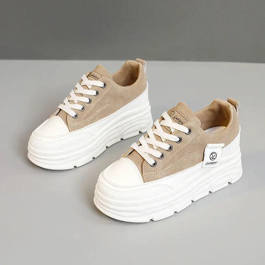 Women's Hidden-Heel Thick-Soled Durable All-Match Breathable Sneakers by Dropshipman