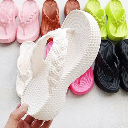 EVA Candy Color Soft Bottom Clip Toe Flip-flops by Dropshipman