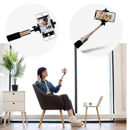 Aquarius Selfie Stick with Video Function - Gold by Aquarius