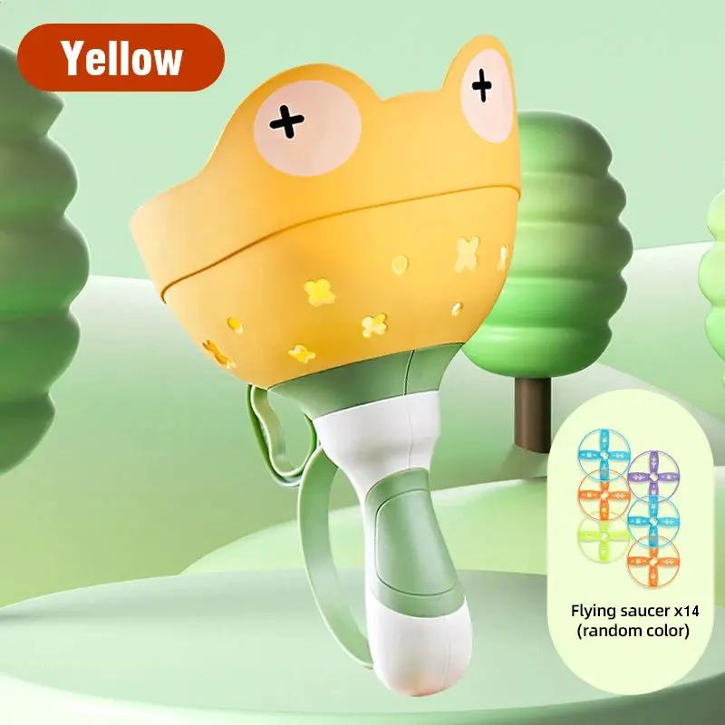 Flying Saucer Disc Launcher Kids Flying Toys Pull String UFO Throw Catch Outdoor Sport Propeller Children Toys Gift for Boy Girl by All Mart Bristol Ltd